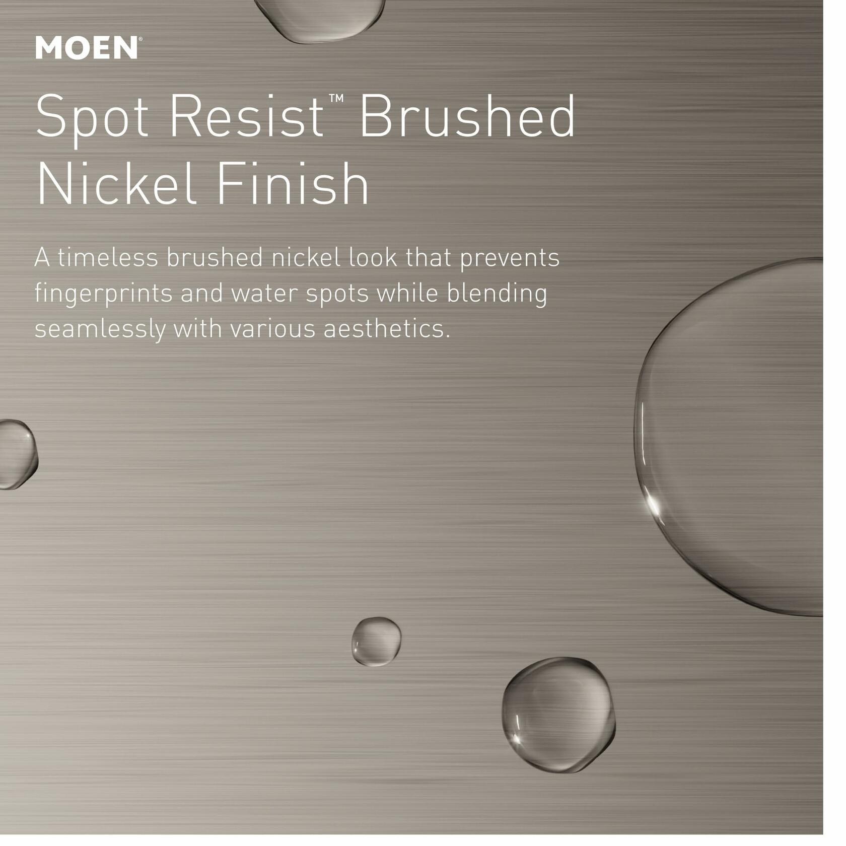 Moen Halle Spot Resist Brushed Nickel Tub and Shower Trim Kit Featuring Showerhead, Lever Handle, and Tub Spout with Posi-Temp Valve Included, 82970SRN