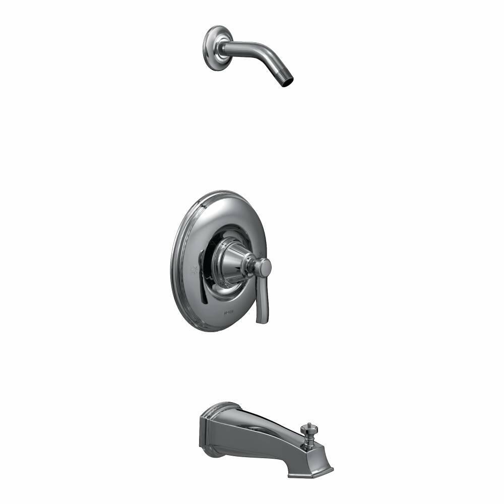 Moen TS2213NH Single Handle Tub and Shower Trim, Chrome