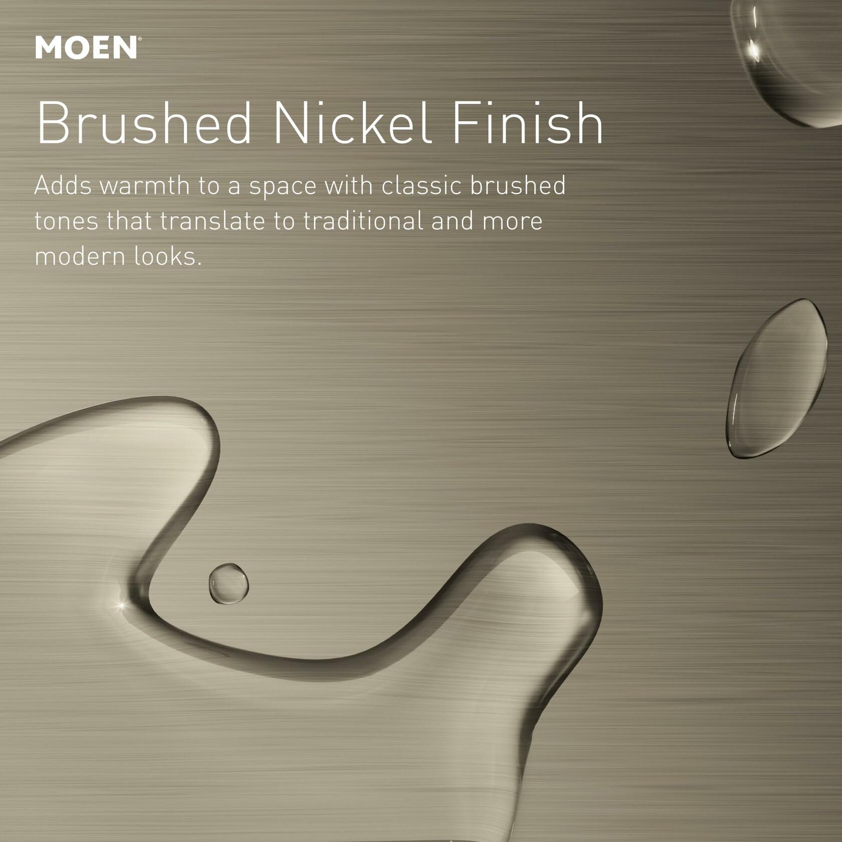 Moen Brantford Brushed Nickel Posi-Temp Pressure Balancing Eco-Performance Shower Valve Trim Kit Valve Required, T2152EPBN