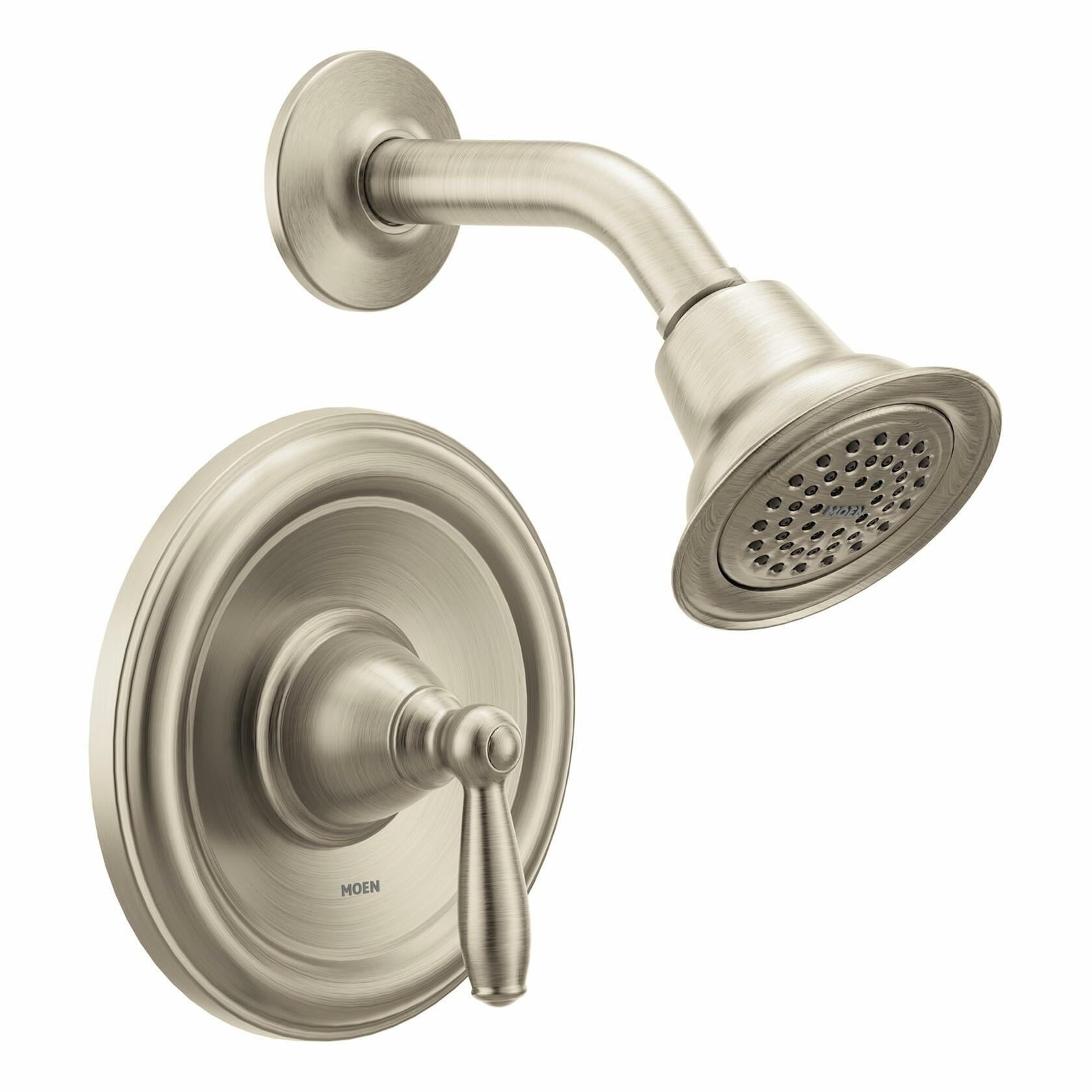 Moen Brantford Brushed Nickel Posi-Temp Pressure Balancing Eco-Performance Shower Valve Trim Kit Valve Required, T2152EPBN