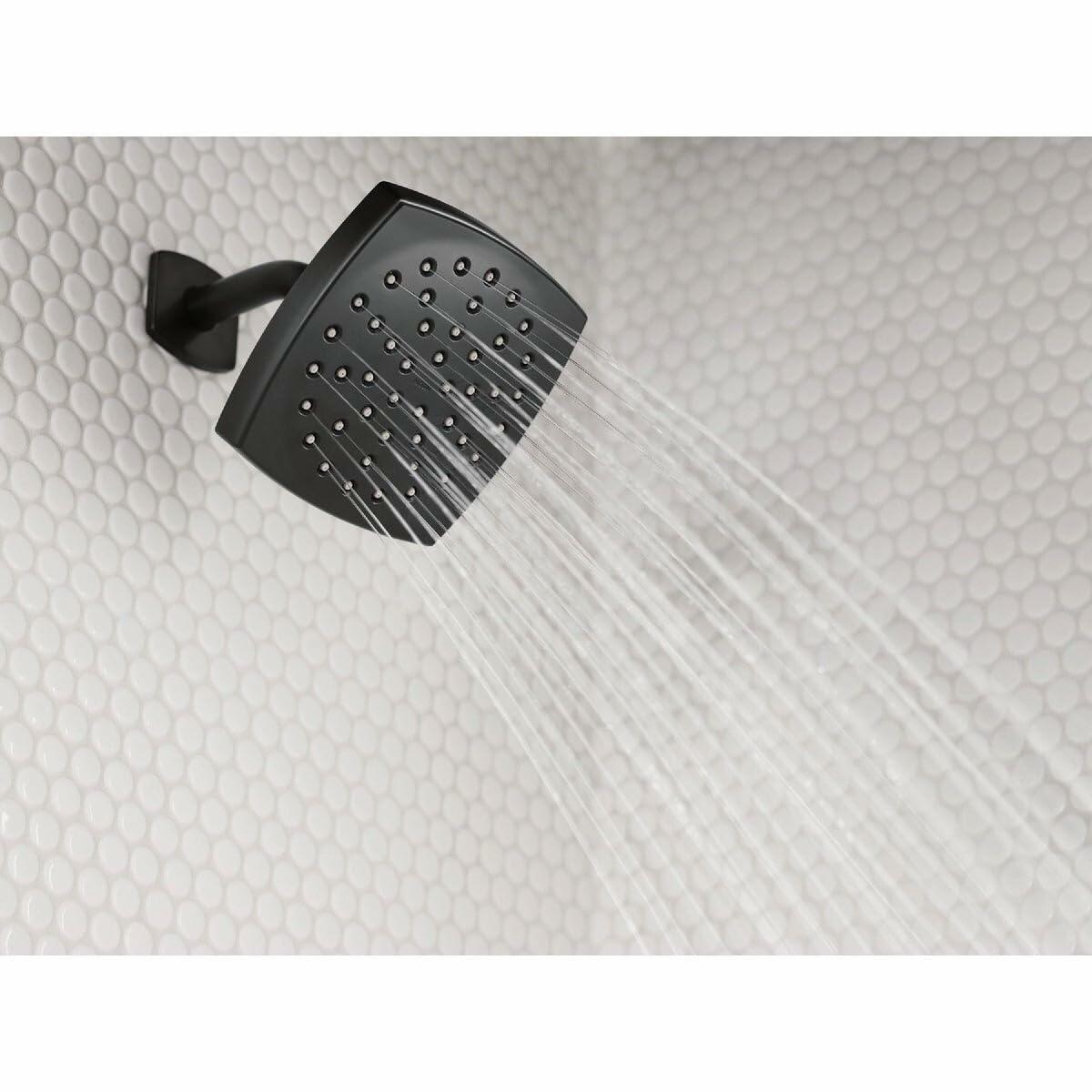 MOEN Lindor 82504BL One-Handle Bathtub and Shower Faucet in Matte Black (Valve Included)