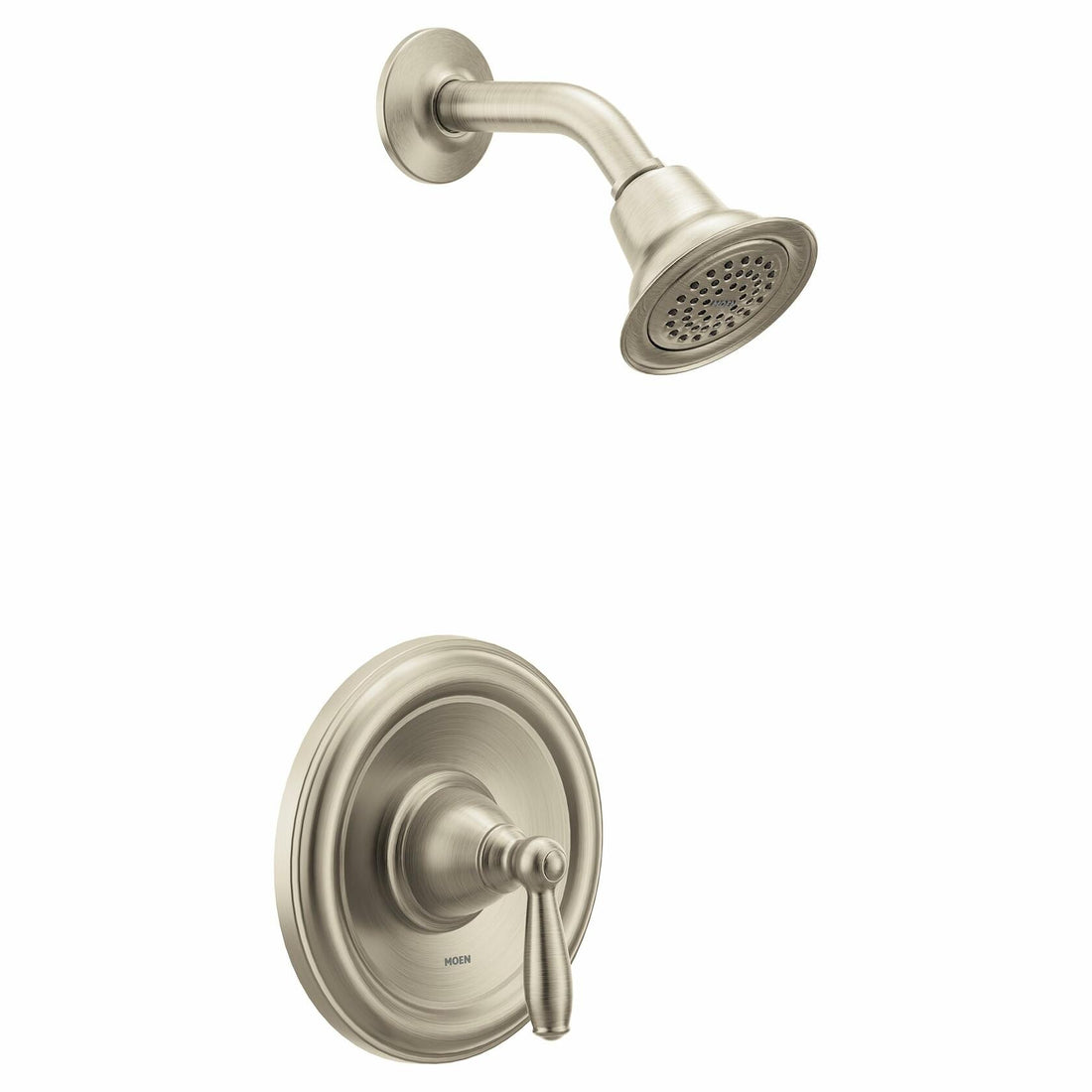 Moen Brantford Brushed Nickel Posi-Temp Pressure Balancing Eco-Performance Shower Valve Trim Kit Valve Required, T2152EPBN