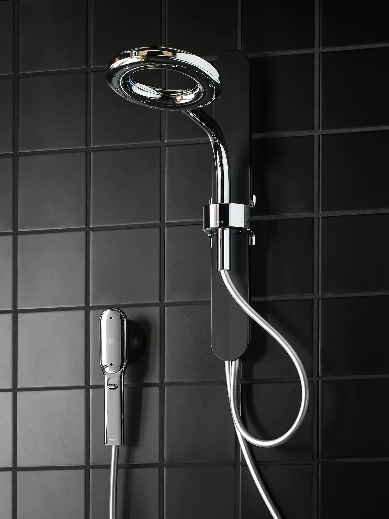 MOEN Spa N207C0SRN Shower including Rainshower, Handshower and Magnetic Dock in Spot Resist Brushed Nickel