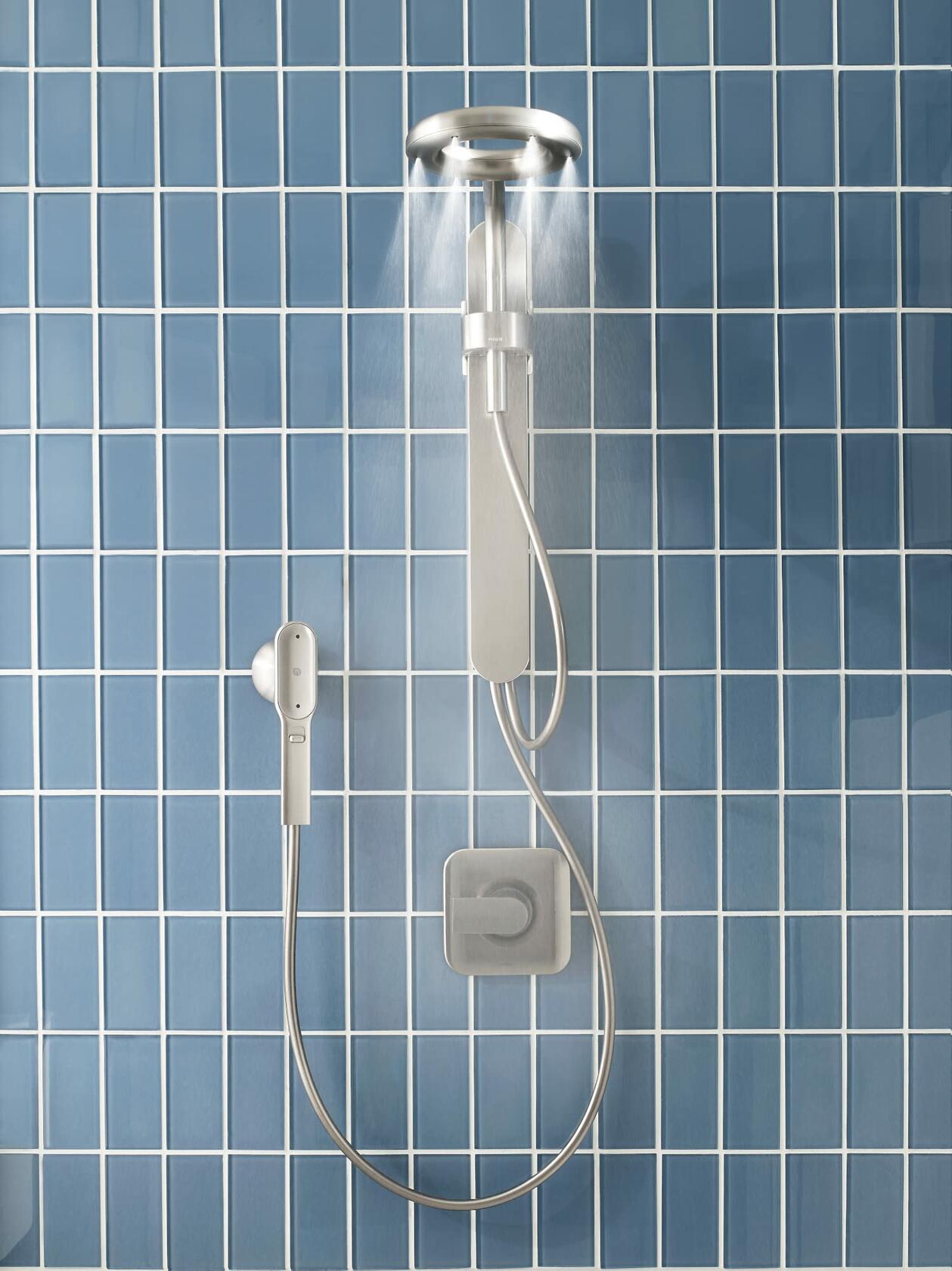 MOEN Spa N207C0SRN Shower including Rainshower, Handshower and Magnetic Dock in Spot Resist Brushed Nickel