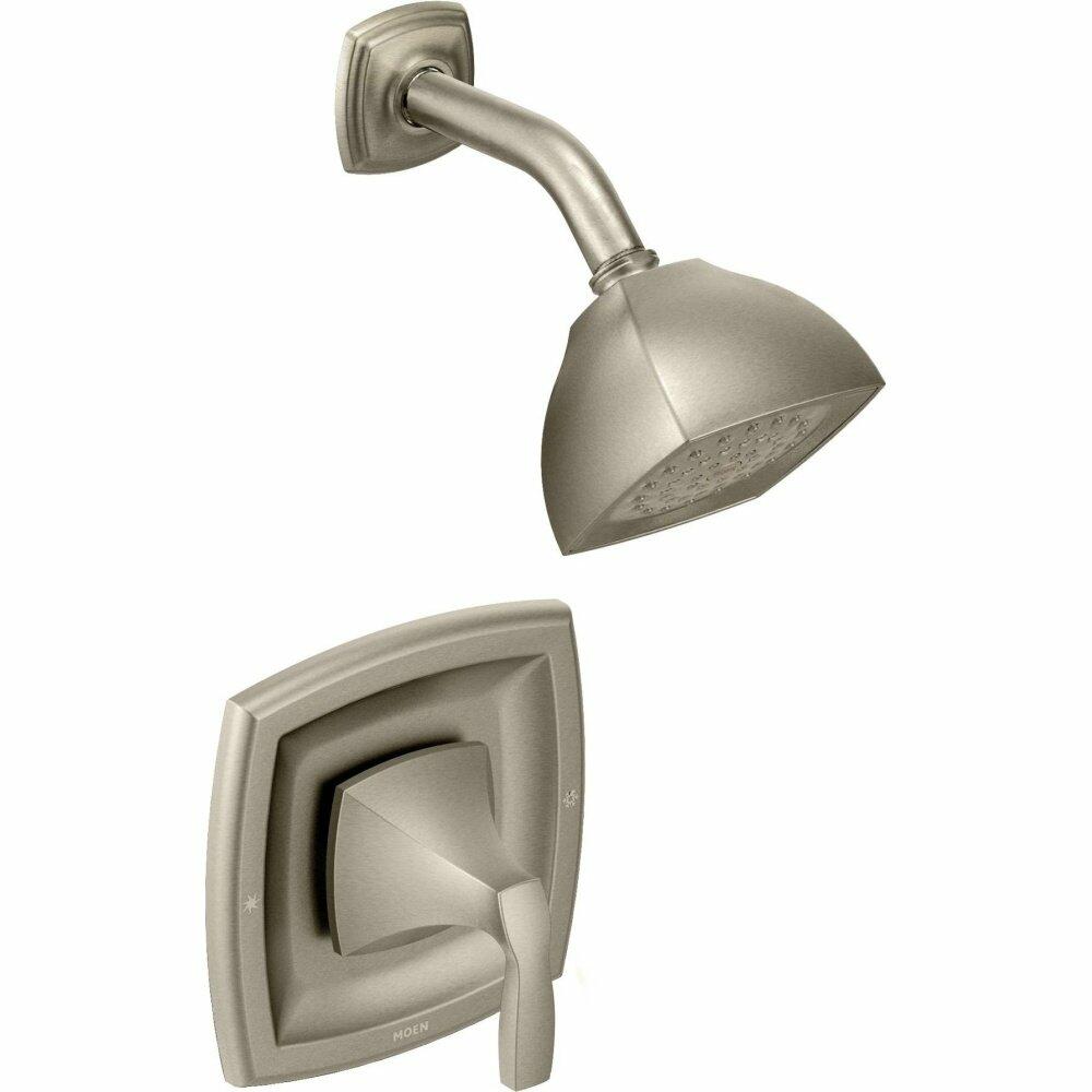 Moen Voss Brushed Nickel Posi-Temp Pressure Balancing Eco-Performance Shower Trim Kit, Valve Required, T2692EPBN