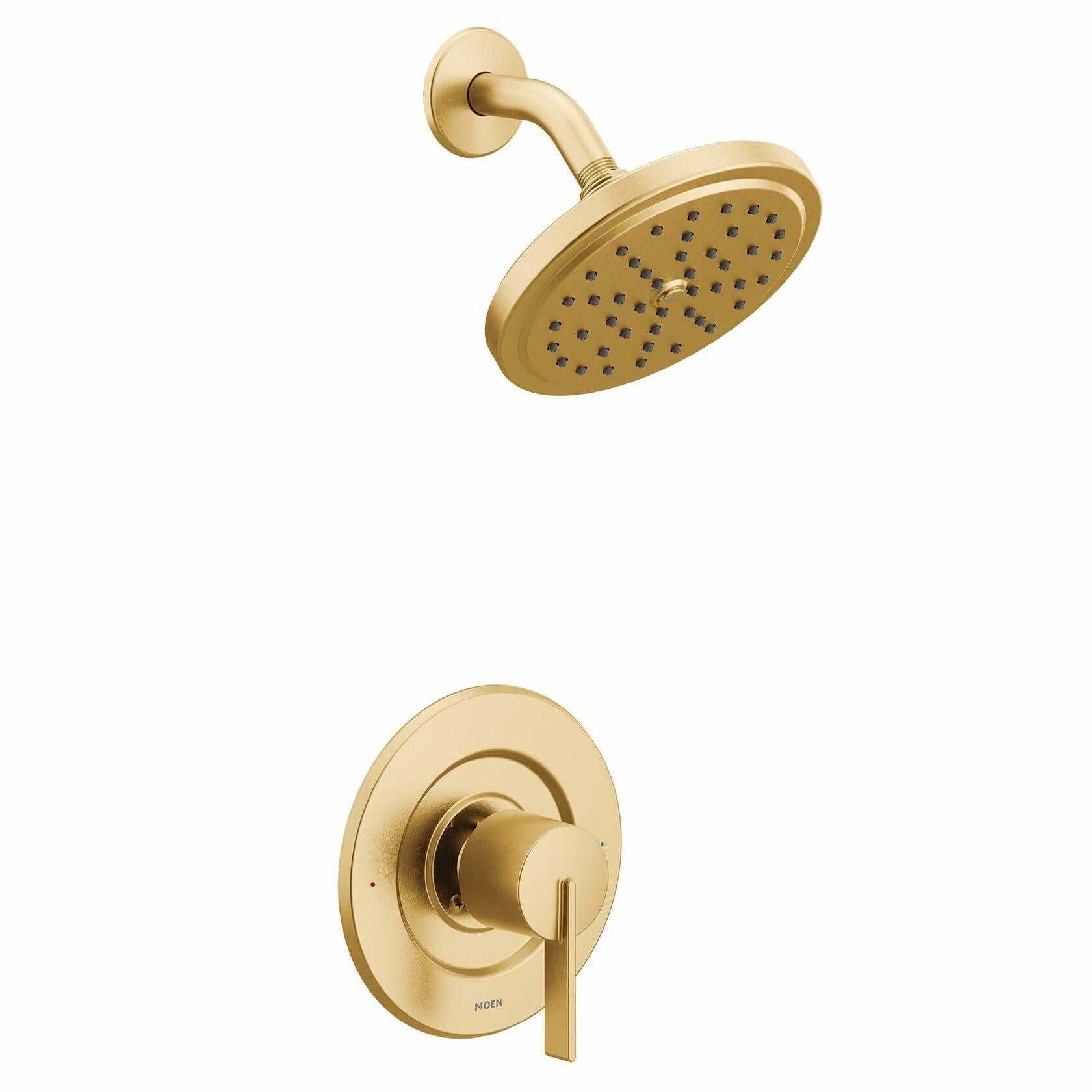 Moen Cia Eco-Performance Rain Shower Faucet Trim Kit with Wide Showerhead and Handle, Posi-Temp Valve Required, T2262EPBG