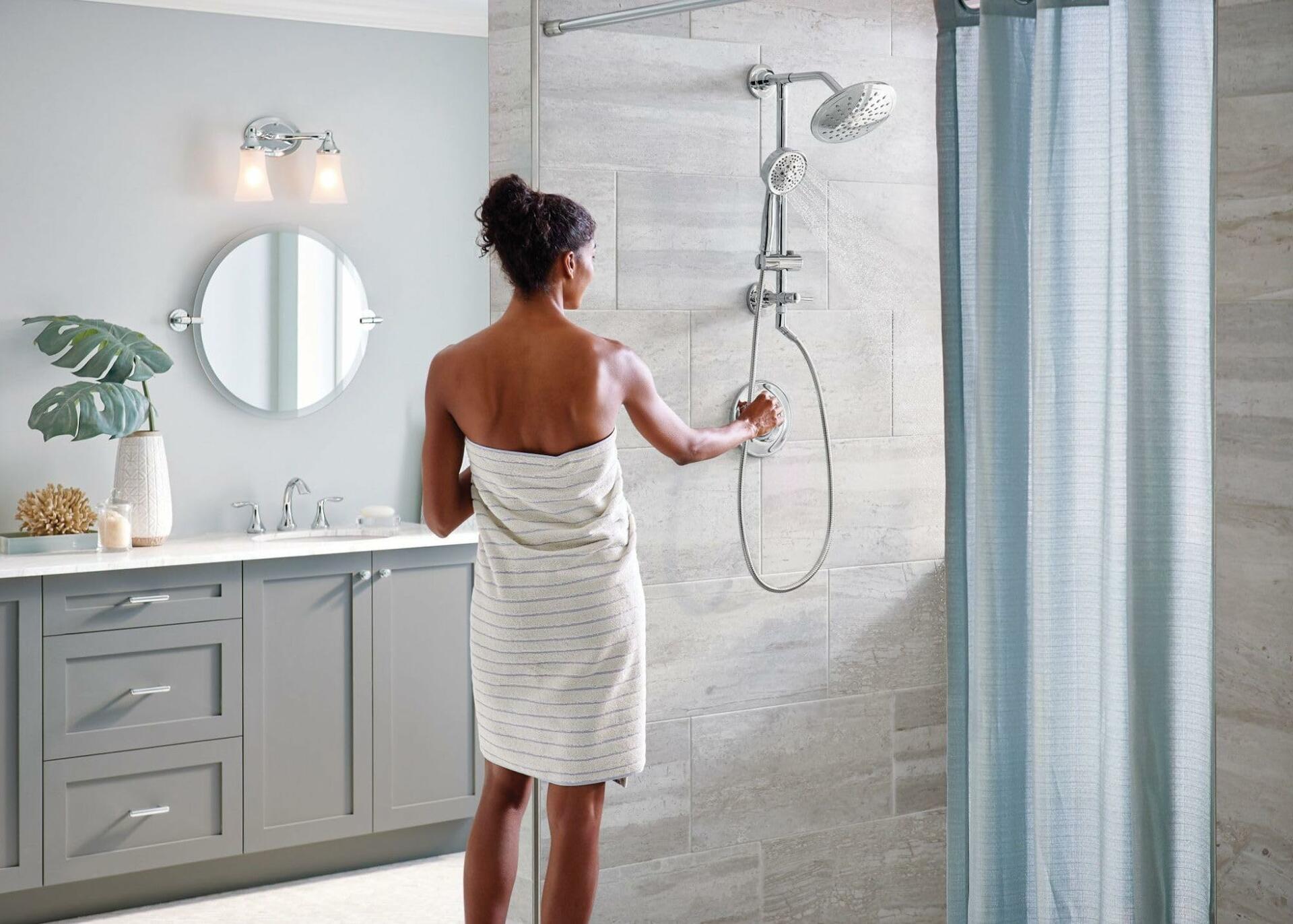 Moen T2232EP Eva Shower Only System with Rainshower Showerhead without Valve, Chrome