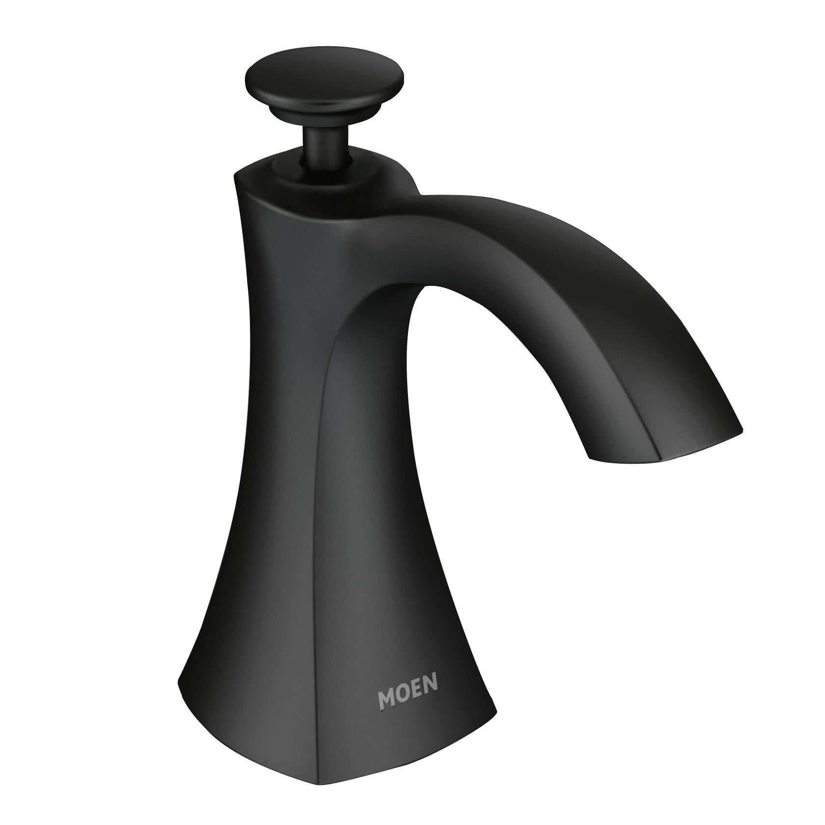 MOEN Transitional S3948BL Deck Mounted Kitchen Soap Dispenser in Matte Black