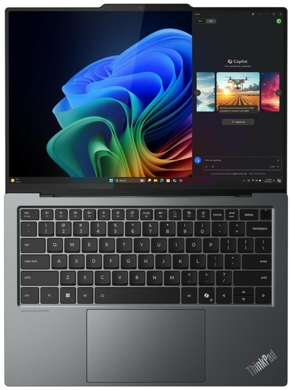 Lenovo Thinkpad X9-14 Gen 1 14" OLED CoPilot+ PC Notebook Intel Core Ultra 7 258v Processor 32 GB LPDDR5x 1TB SSD Intel Arc Graphics Grey - 14" WUXGA OLED Display - Core Ultra 7 258V - 32 GB LPDDR5x -