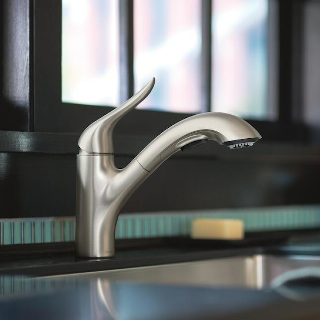 MOEN Koa 87931SRS Single Handle Pull-out Kitchen Faucet with Sprayer in Spot Resist Stainless