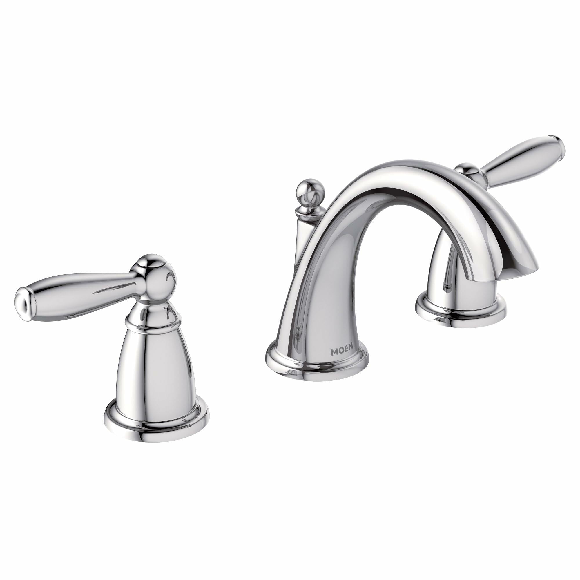 MOEN Brantford TV6620 Two-Handle High Arc Widespread Bathroom Sink Faucet in Chrome (Valve Included)