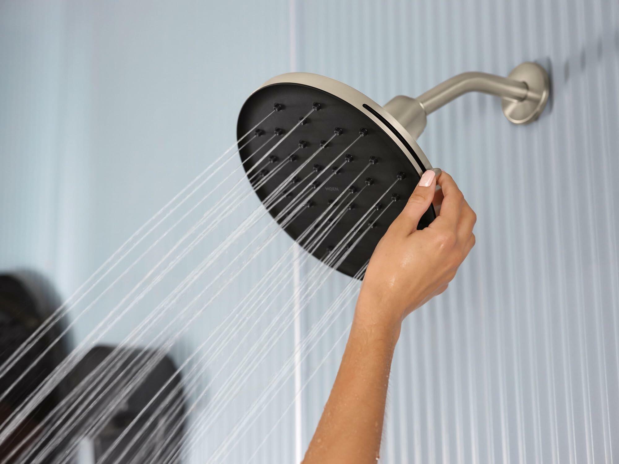 MOEN Verso 220R3BN Adjustable 9" Diameter Spray Head Rainshower in Brushed Nickel
