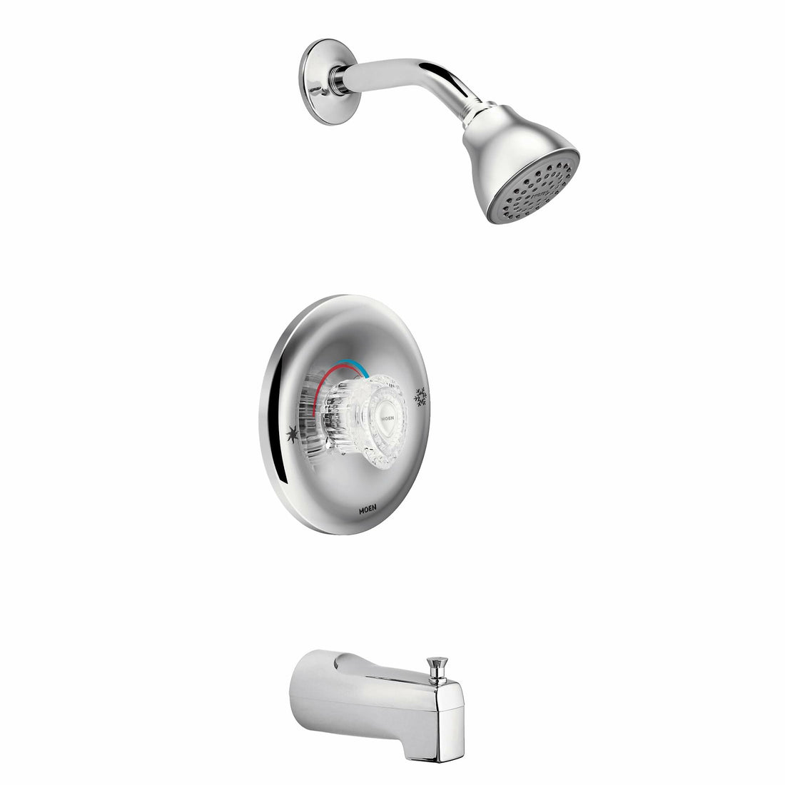 MOEN Chateau 2363 Posi-Temp Pressure Balanced Tub and Shower Trim Kit in Chrome (Valve Included)