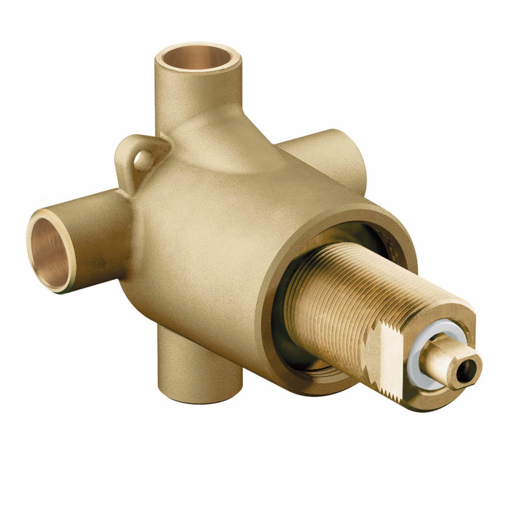 MOEN M-Pact 3360 Commercial 1/2 in. Three Way Diverter Brass Shower Valve System