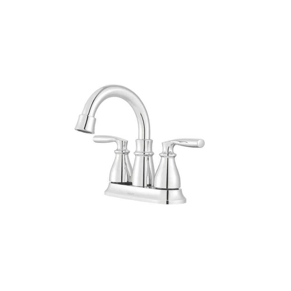 MOEN Hilliard 84537 Two-Handle 4 in Centerset Bathroom Sink Faucet in Chrome