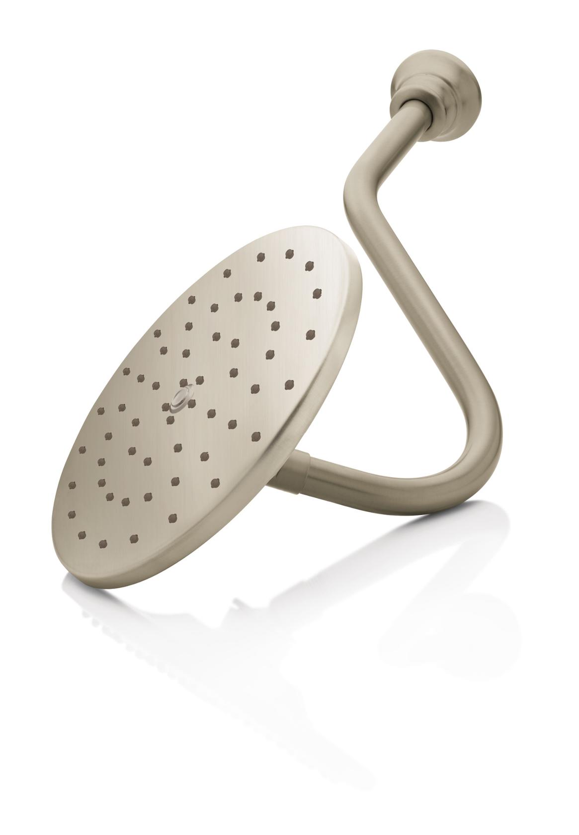 MOEN Waterhill S112NL 10-Inch Single Function Rainshower Showerhead with Immersion Rainshower Technology in Polished Nickel