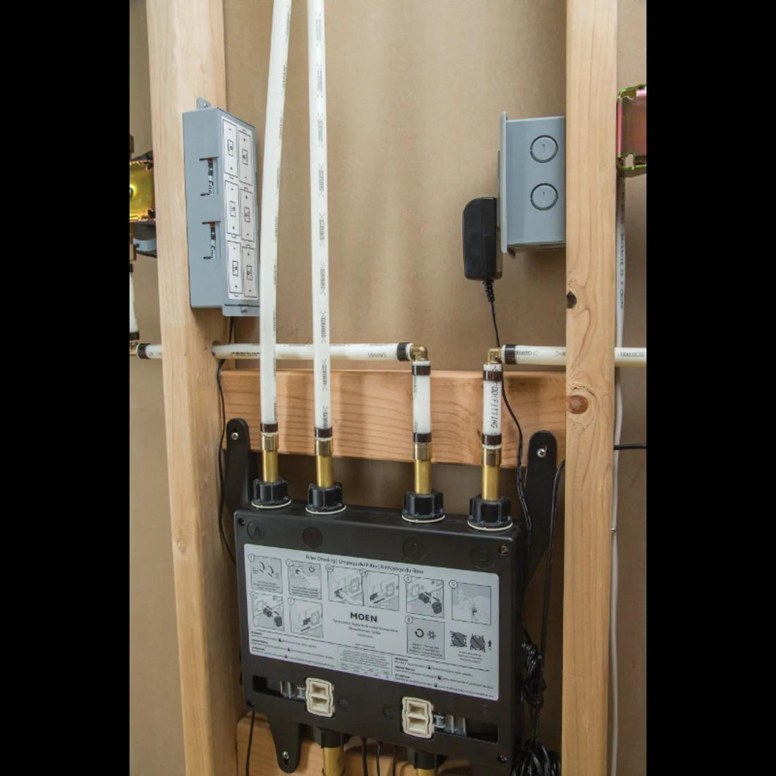 MOEN 179573 Smart Shower Digital Shower Backup Battery Kit with 6 D Batteries