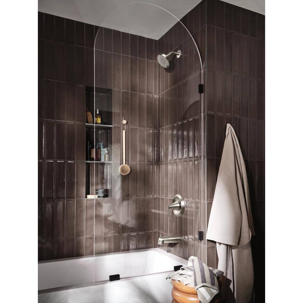 MOEN Findlay 82518SRN Single-Handle 6-Spray Tub and Shower Faucet in Spot Resist Brushed Nickel (Valve Included)