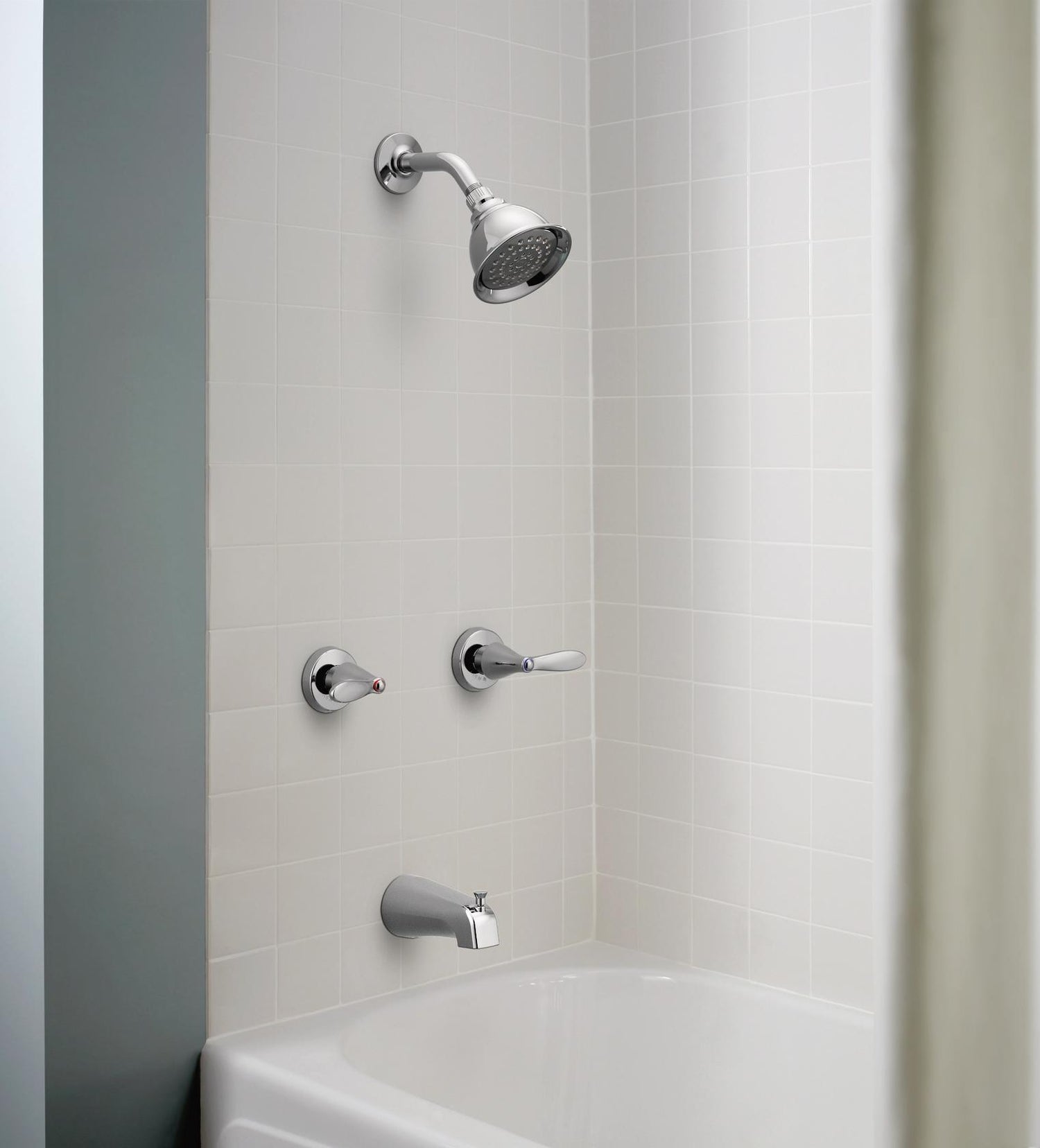 MOEN Adler 82602 Two Handle 1-Spray Tub and Shower Faucet in Chrome (Valve Included)