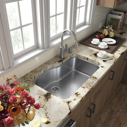 MOEN Edwyn 87028SRS Single Handle Deck-mount Pull-down Kitchen Faucet with Sprayer in Spot Resist Stainless
