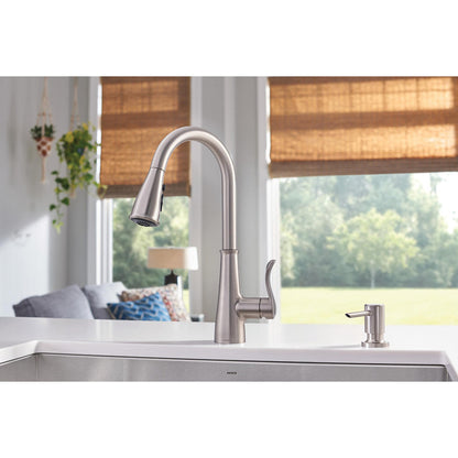 MOEN Hadley 87245SRS Pull-Down Kitchen Faucet in Spot Resist Stainless