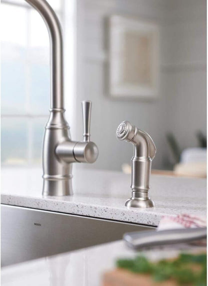 Moen Kitchen Faucet Single-Handle Side Sprayer Spot-Resistant Stainless