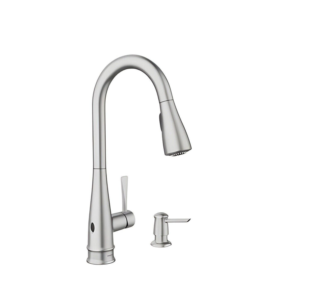 MOEN Birchfield 87205EWSRS Touchless Single-Handle Pull-Down Sprayer Kitchen Faucet in Spot Resist Stainless