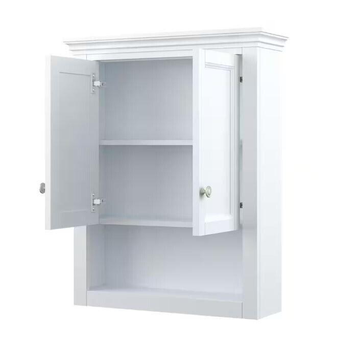 Home Decorators Collection Wall Cabinet 26"Wx8"Dx32"H Bathroom Storage White