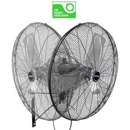OEMTools 30" Oscillating Outdoor Wall Mount Fan, 7200 CFM,  Model: OEM24894 - Like New