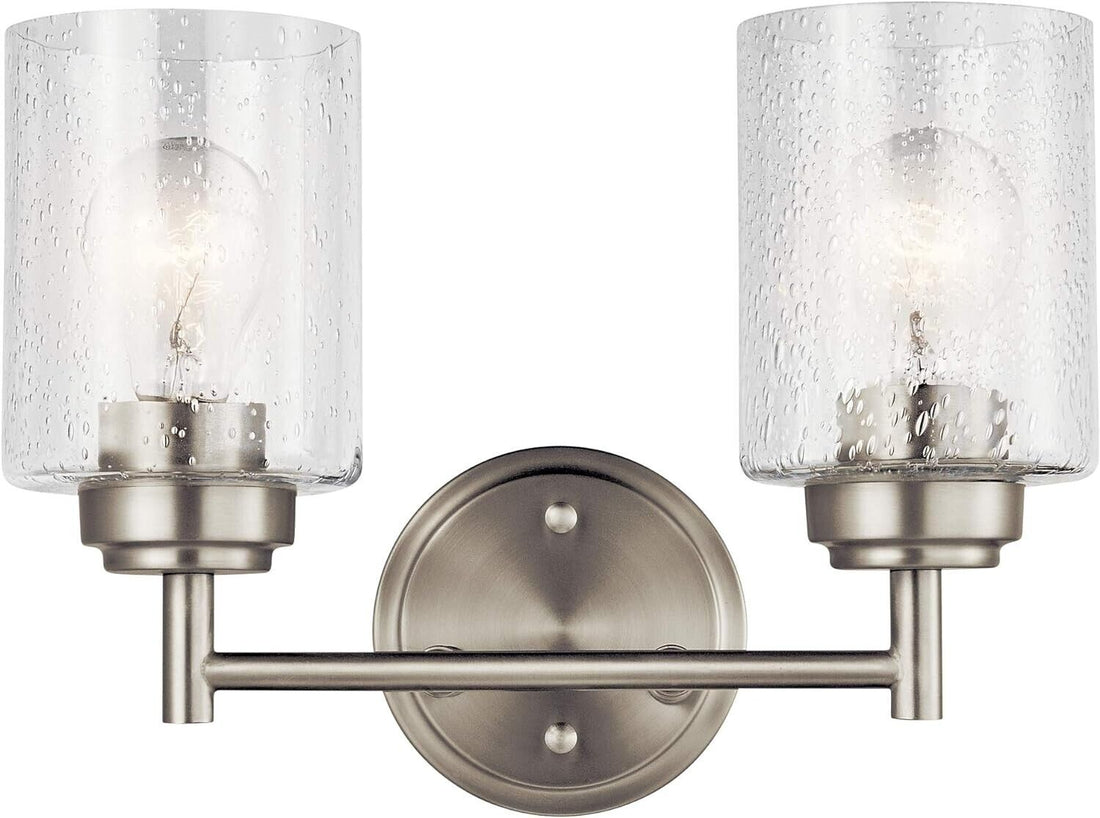 Kichler  45885NI  Winslow 2 Light 13" Wide Bathroom Vanity Light  Brushed Nickel - Like New