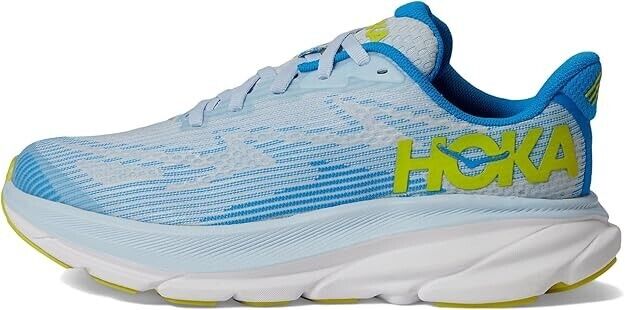 Left Side Only - HOKA CLIFTON 9 Ice Water/Evening Primrose Size 6.5 - Like New