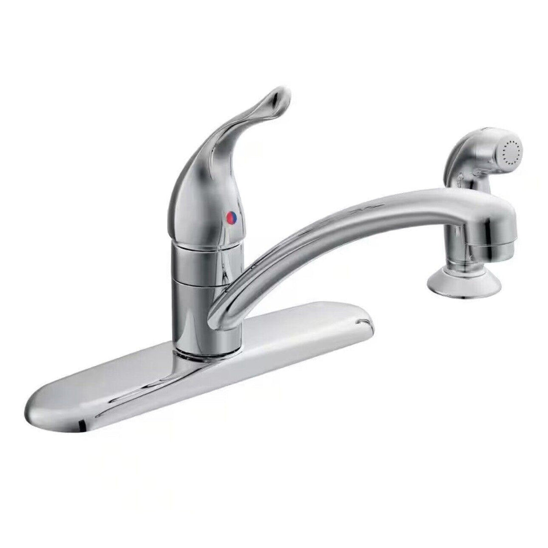 MOEN Chateau 67434 One-Handle Kitchen Faucet with Integrated Side Spray in Chrome