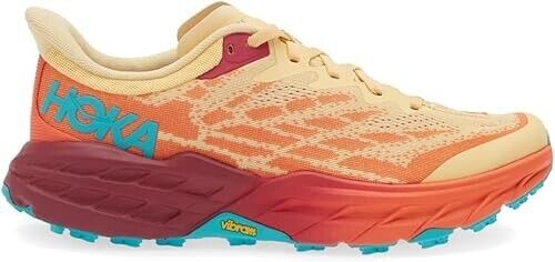 Right Side Only - HOKA ONE Speedgoat 5 Textile Synthetic Impala Flame Size 7.5 - Like New