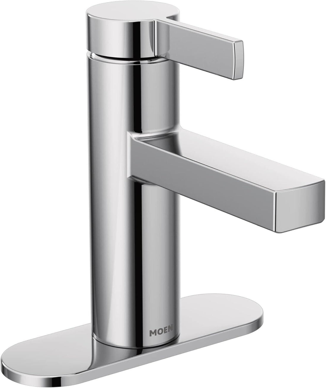 MOEN Beric 84774 Single Hole Single Handle Bathroom Faucet in Chrome