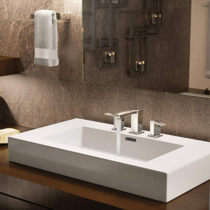 MOEN 90 Degree TS6721 Widespread Bathroom Faucet in Chrome