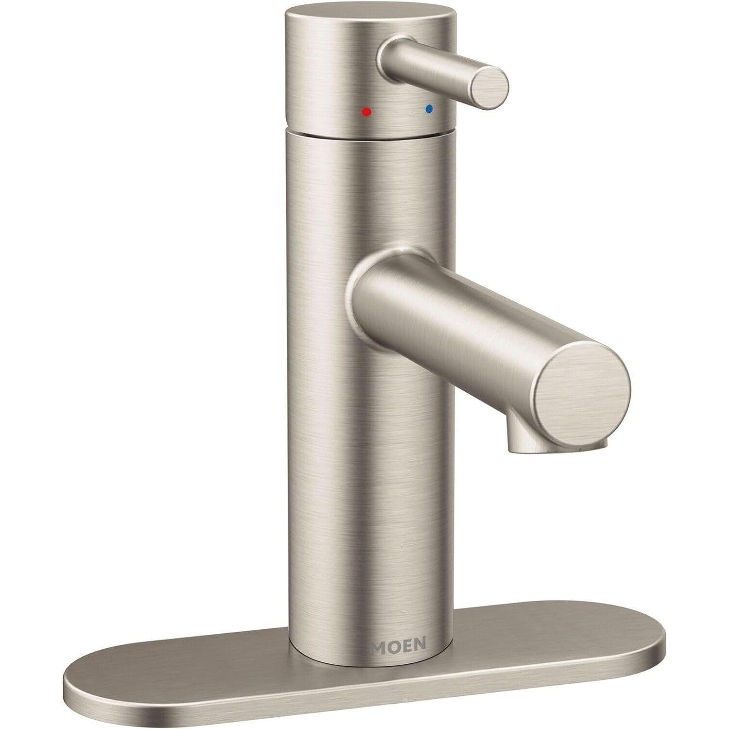 MOEN Align 6190BN One Handle Single Hole Bathroom Faucet in Brushed Nickel
