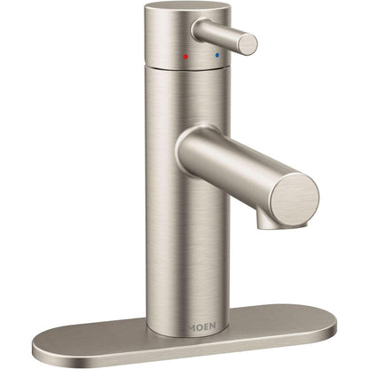 MOEN Align 6190BN One Handle Single Hole Bathroom Faucet in Brushed Nickel