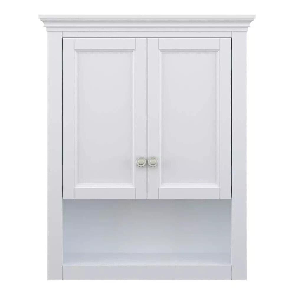 Home Decorators Collection Wall Cabinet 26"Wx8"Dx32"H Bathroom Storage White