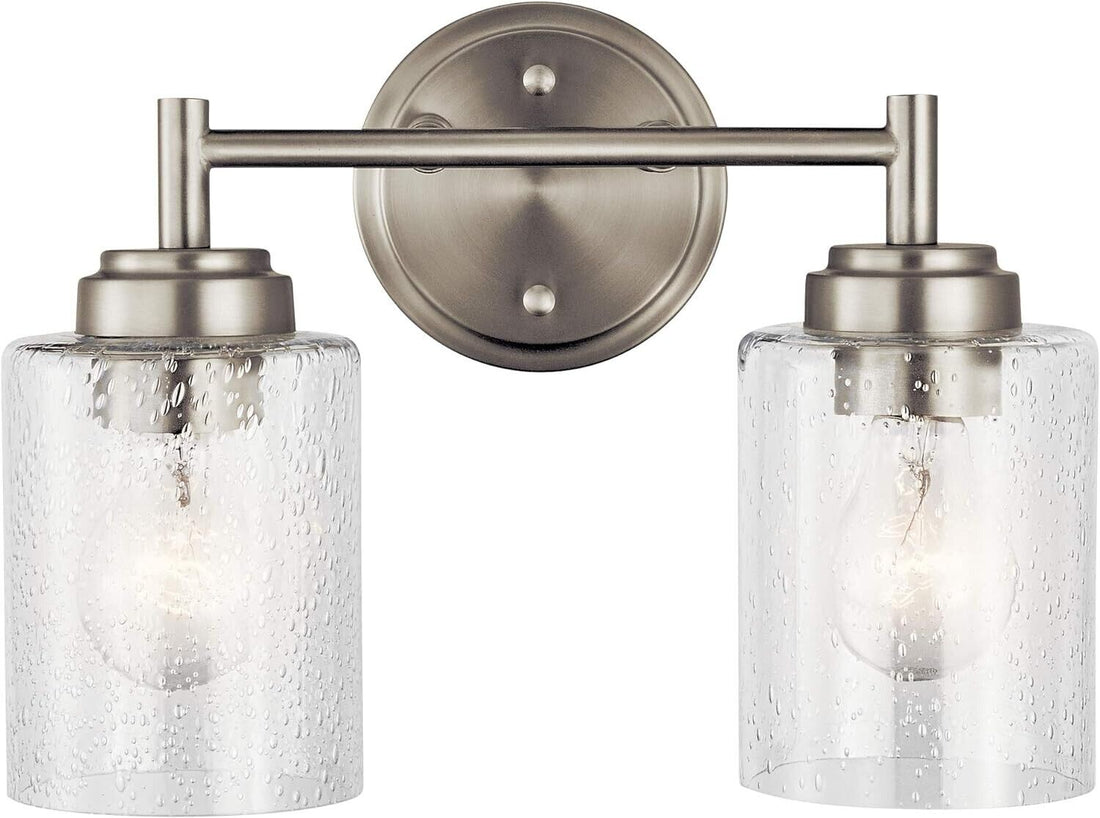 Kichler  45885NI  Winslow 2 Light 13" Wide Bathroom Vanity Light  Brushed Nickel - Like New