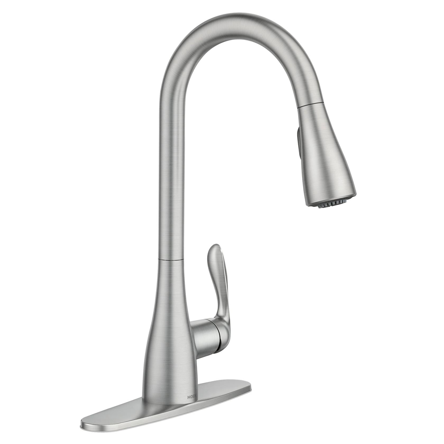 MOEN Georgene 87912SRS Single Handle Deck Mount Pull-Down Handle/Lever Kitchen Faucet in Spot Resist Stainless
