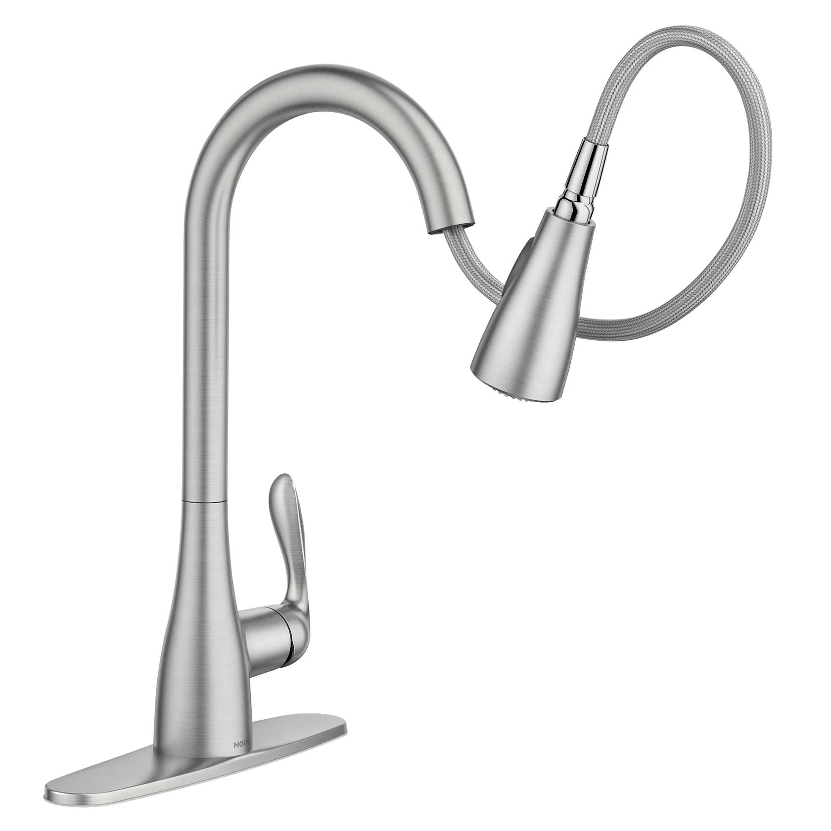 MOEN Georgene 87912SRS Single Handle Deck Mount Pull-Down Handle/Lever Kitchen Faucet in Spot Resist Stainless