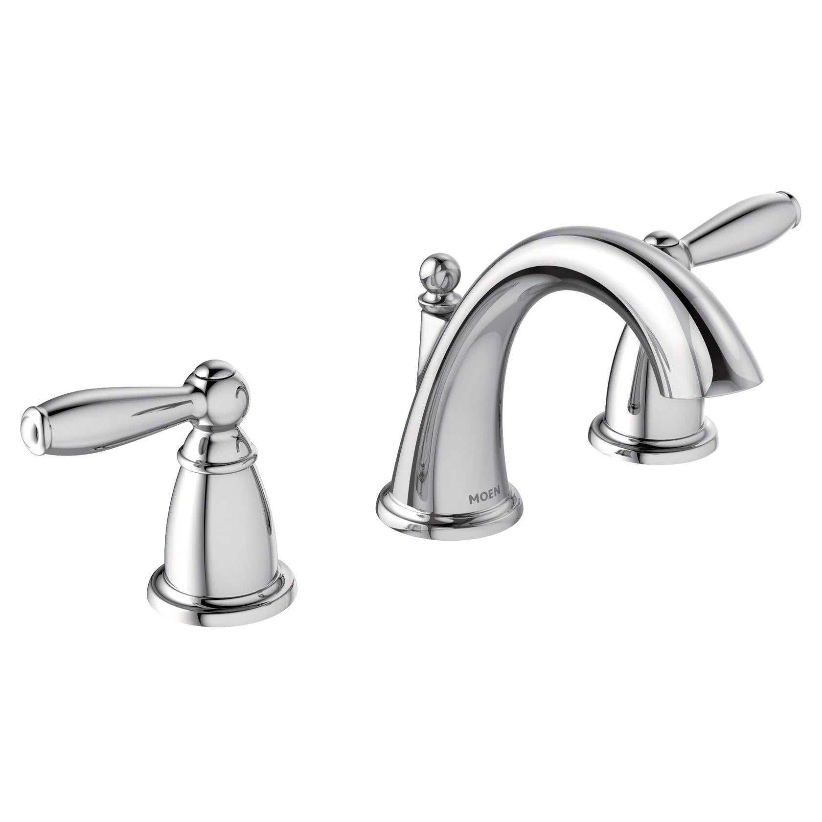 MOEN Brantford T6620 Widespread 2-Handle High-Arc Bathroom Faucet Trim Kit in Chrome (Valve Not Included)