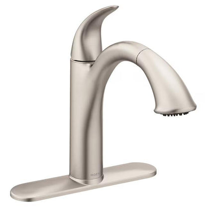 MOEN Camerist 7545SRS Pull Out Sprayer Kitchen Faucet with Spout Swivel in Spot Resist Stainless