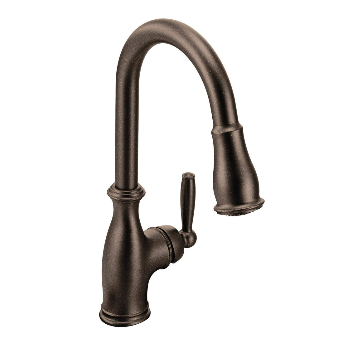 MOEN Brantford 7185ORB Single-Handle Pull-Down Sprayer Kitchen Faucet with Reflex and Power Boost in Oil Rubbed Bronze