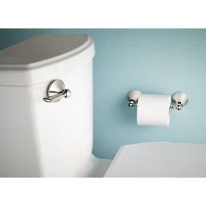 Moen YB5208CH Wynford Double Post Pivoting Toilet Paper Holder, Chrome