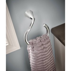 Moen YB2386BN Glyde Towel Ring, Brushed Nickel