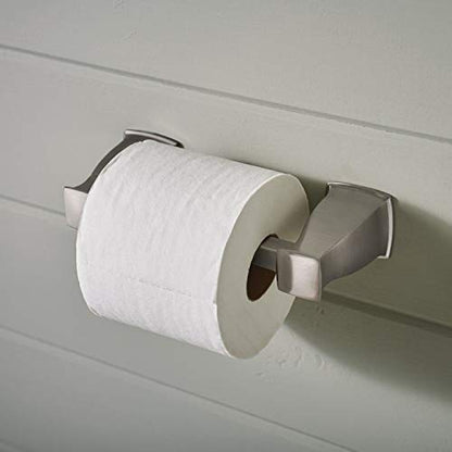 MOEN Hensley Pivoting Double Post Toilet Paper Holder with Press and Mark in Chrome