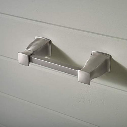 MOEN Hensley Pivoting Double Post Toilet Paper Holder with Press and Mark in Chrome