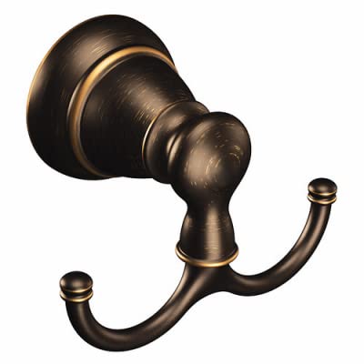 Banbury Y2603BRB Double Robe Hook, Mediterranean Bronze - Quantity 2