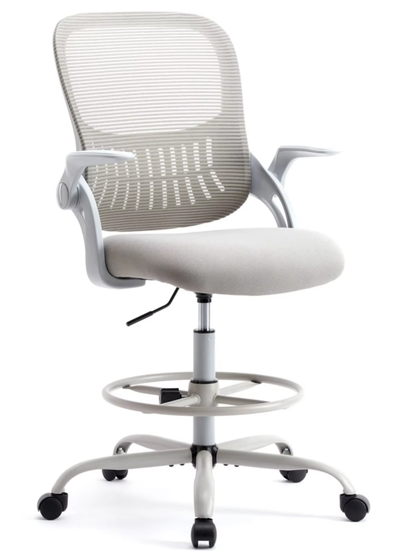 Ergonomic Mesh Office Desk Chair with Adjustable Height, Swivel &amp; Rolling Wheels